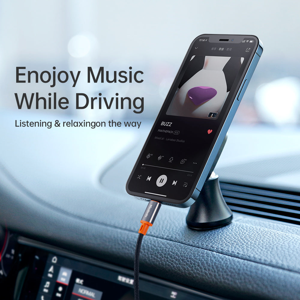 Cable de Audio Lightning - 3.5mm McDodo CA-0780 Castle, 1.2m, Negro