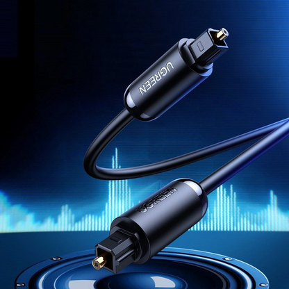 Cable Óptico de Audio UGREEN AV122, Toslink / SPDIF, 1.5m, Negro
