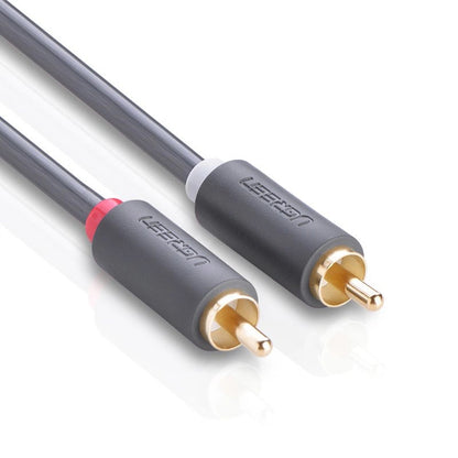 Cable Audio UGREEN AV104, 2 x RCA - 2 x RCA, 2m, Negro