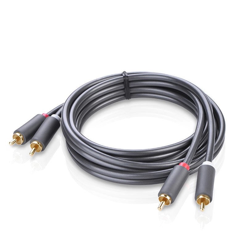 Cable Audio UGREEN AV104, 2 x RCA - 2 x RCA, 2m, Negro