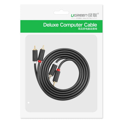 Cable Audio UGREEN AV104, 2 x RCA - 2 x RCA, 2m, Negro