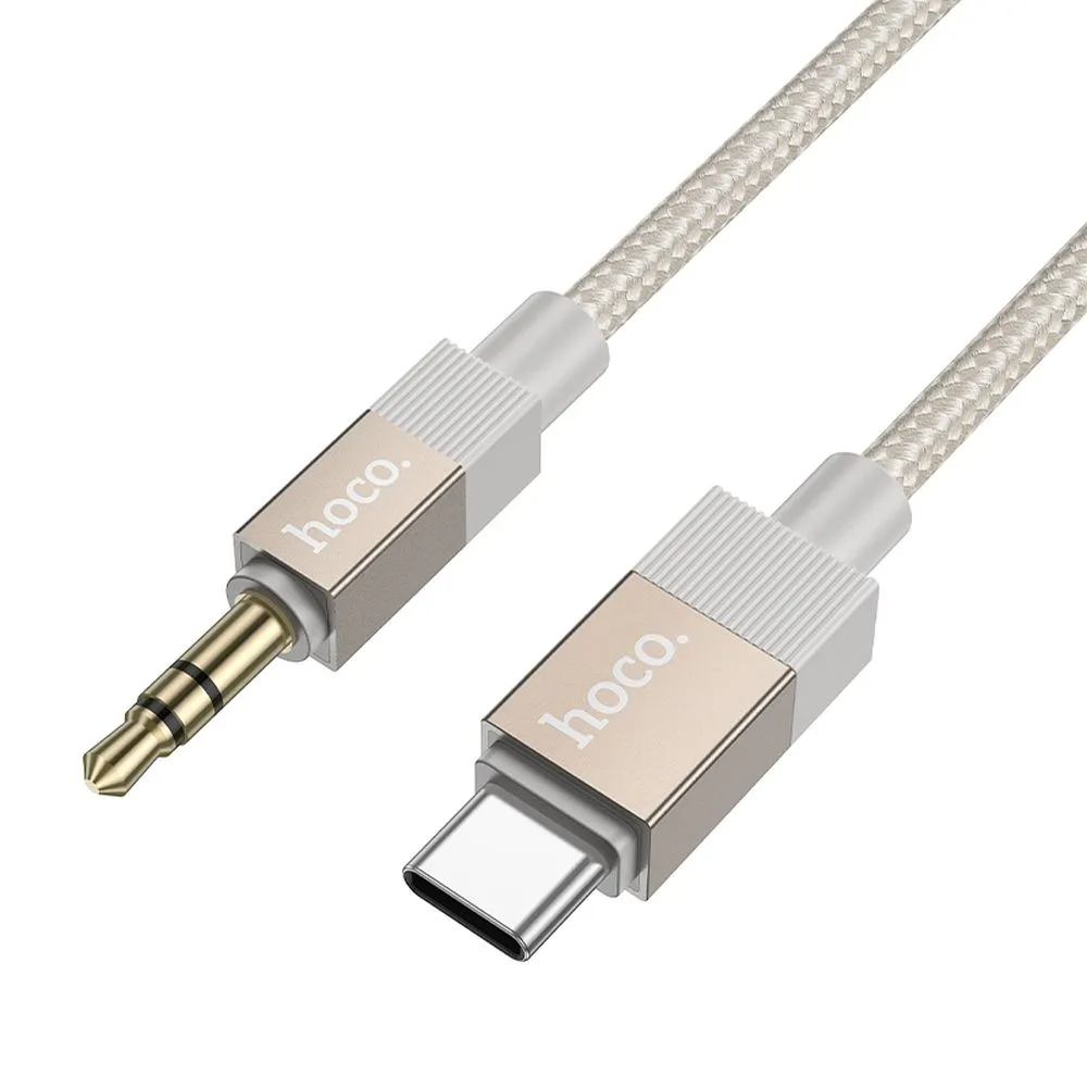 Cable de Audio USB-C - 3.5mm HOCO UPA32B, 1m, Dorado