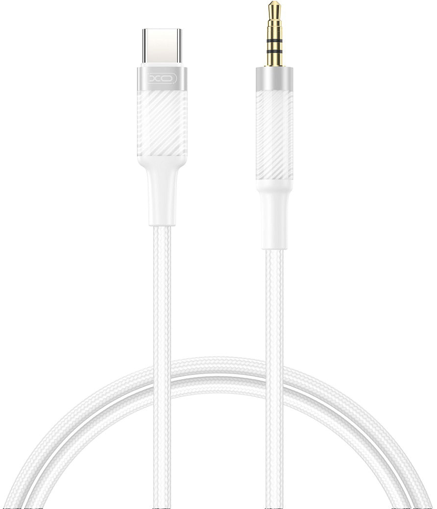 Cable de Audio USB-C - 3.5mm XO Design NB-R279B, 1m, Blanco