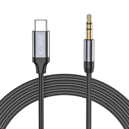 Cable de Audio USB-C - 3.5mm Tech-Protect Ultraboost, 1m, Negro