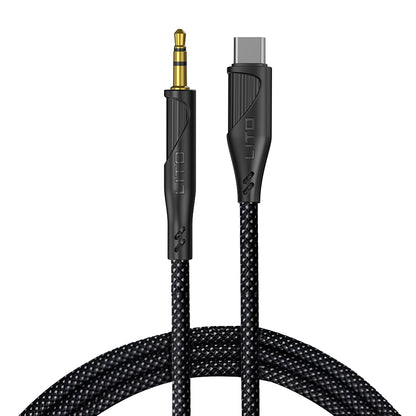 Cable Audio USB-C - 3.5mm Lito LA02, 1m, Negro