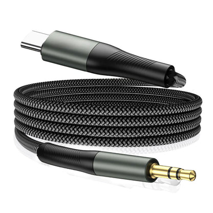 Cable de Audio USB-C - 3.5mm Techsuit AC16 NexaSound, 1m, Gris