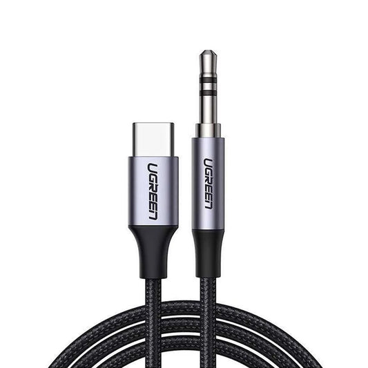 Cable de Audio USB-C - 3.5mm UGREEN CM450 (20192), 1m, Gris
