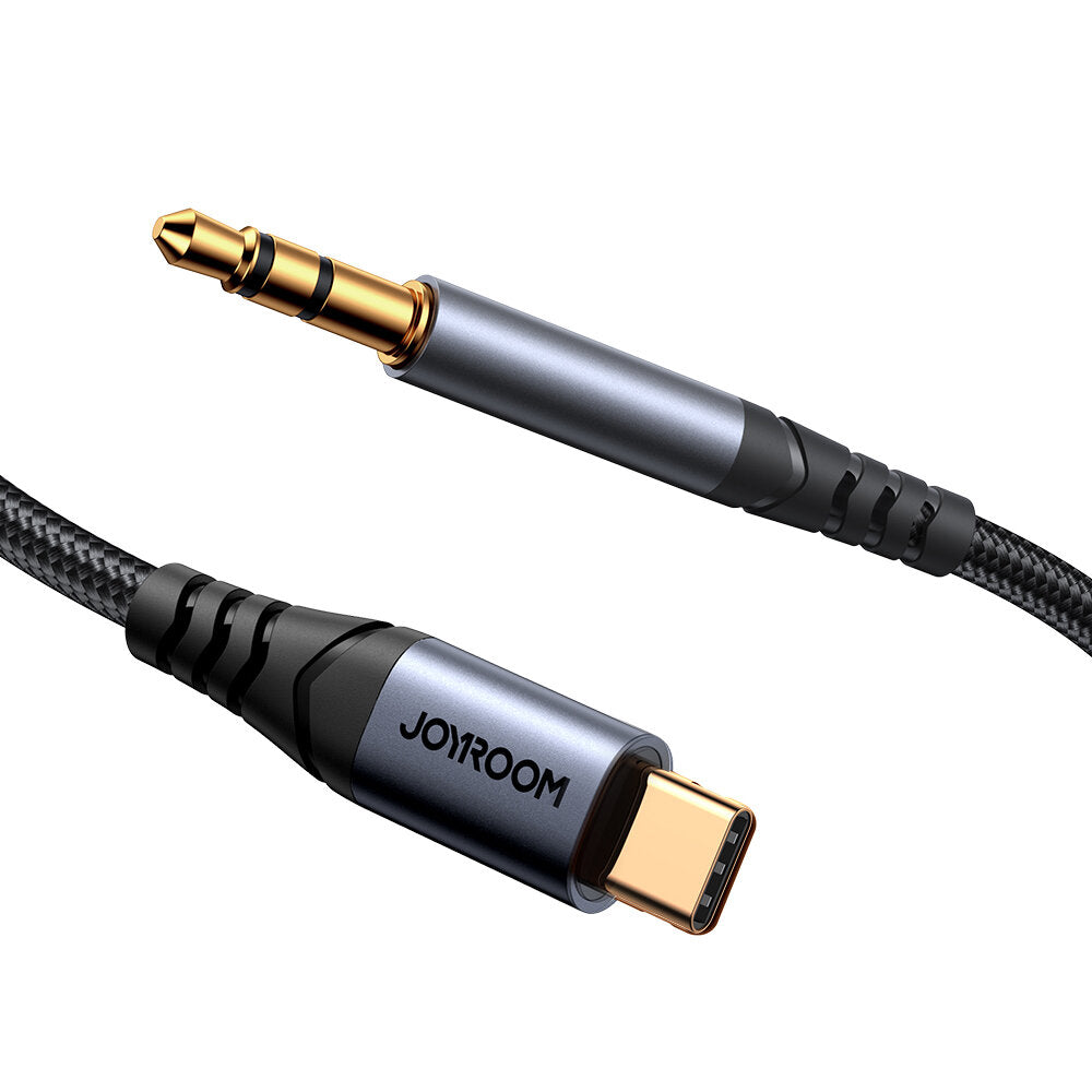 Cable de Audio USB-C - 3.5mm Joyroom SY-A07, 1.2m, Negro