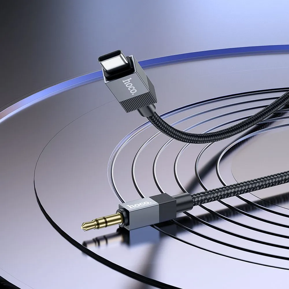 Cable de Audio USB-C - 3.5mm HOCO UPA32B, 1m, Negro