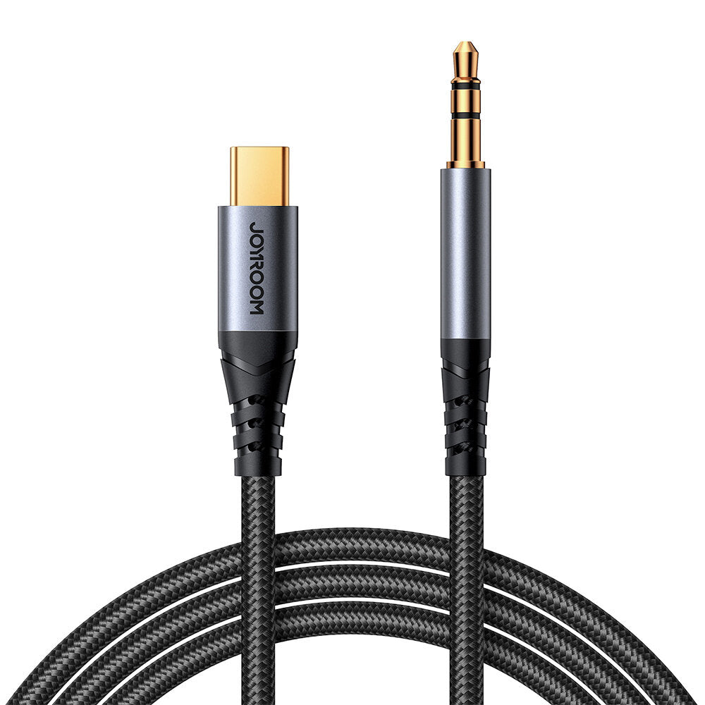 Cable de Audio USB-C - 3.5mm Joyroom SY-A07, 1.2m, Negro