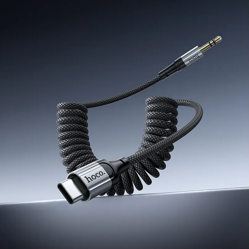 Cable de Audio USB-C - 3.5mm HOCO UPA33B, 1.5m, Negro
