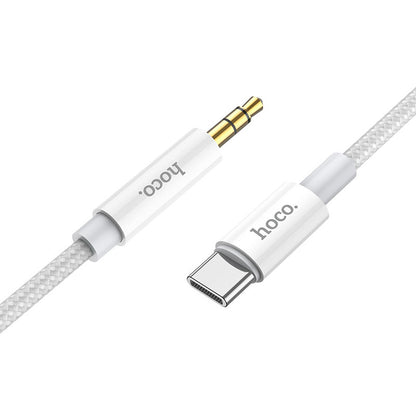 Cable de Audio USB-C - 3.5mm HOCO UPA19, 1m, Plateado