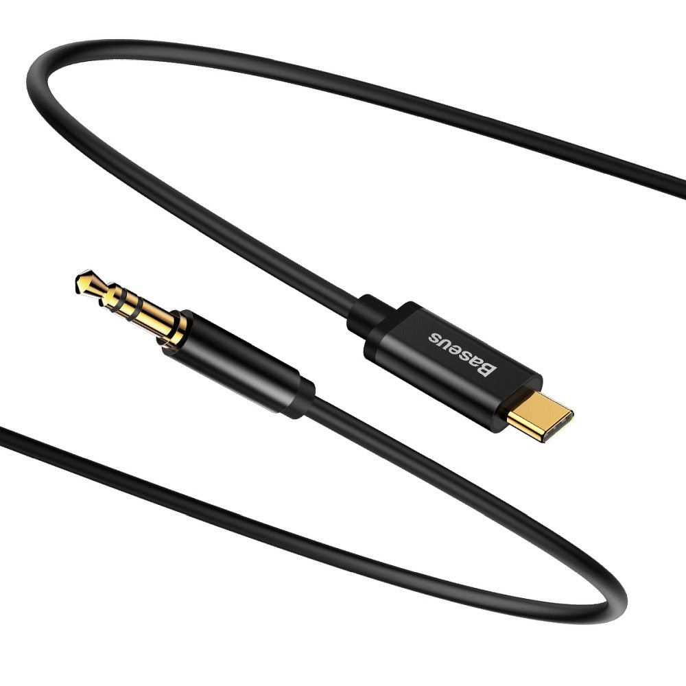 Cable de audio USB-C - 3,5 mm Baseus Yiven Yiven M01, 1,2 m, negro CAM01-01