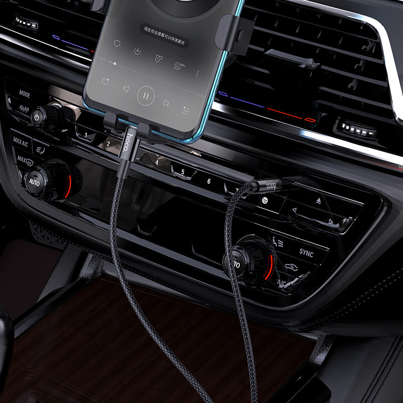 Cable de Audio USB-C - 3.5mm HOCO UPA19, 1m, Negro