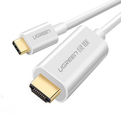 Cable Audio y Video USB-C - HDMI UGREEN MM121, 1.5m, Blanco