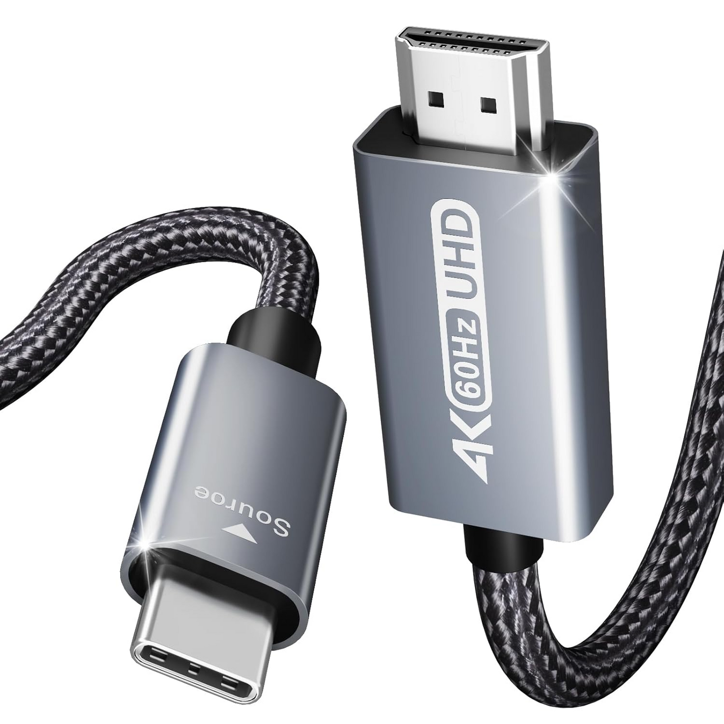 Cable de Audio y Video USB-C - HDMI Benfei, 0.9m, Gris