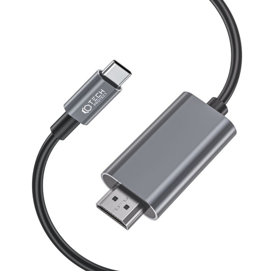 Cable de audio y vídeo USB-C - HDMI Tech-Protect Ultraboost, 2 m, negro 