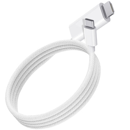 Cable de audio y vídeo USB-C - HDMI WiWu Wi-PS001, 1,8 m, blanco