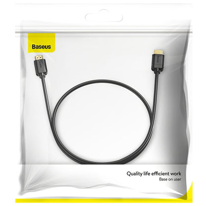 Cable de vídeo Baseus, HDMI - HDMI, 4K, 2 m, negro CAKGQ-B01