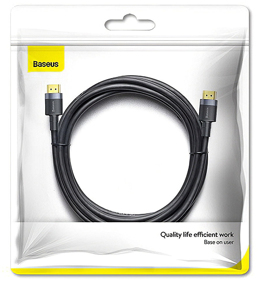 Cable de vídeo Baseus, HDMI - HDMI, 4K, 1 m, negro CADKLF-E01 