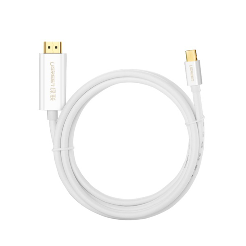 Cable Audio y Video USB-C - HDMI UGREEN MM121, 1.5m, Blanco