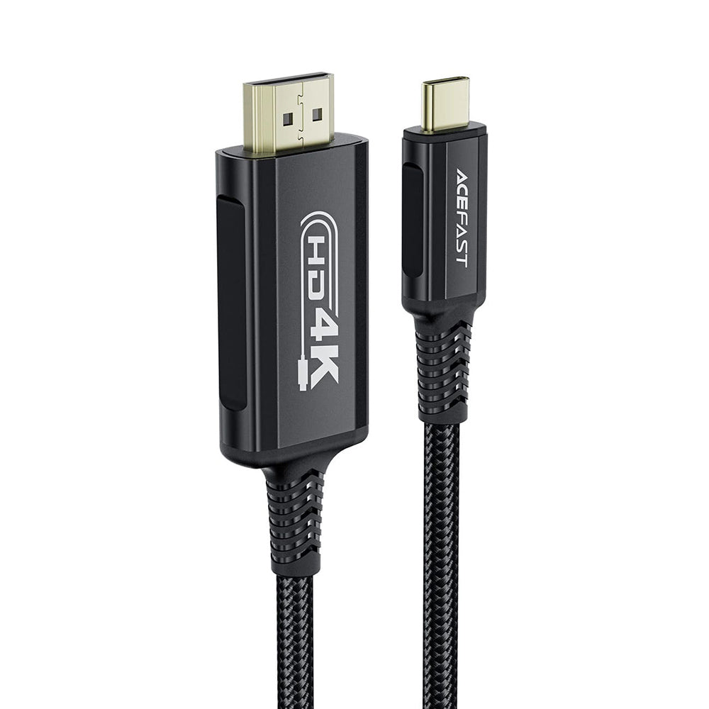 Cable de Audio y Video USB-C - HDMI Acefast C1-10, 1.8m, Negro