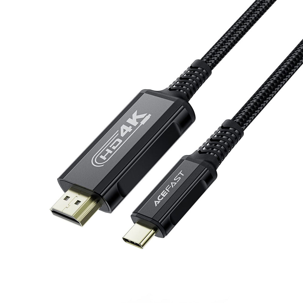 Cable de Audio y Video USB-C - HDMI Acefast C1-10, 1.8m, Negro