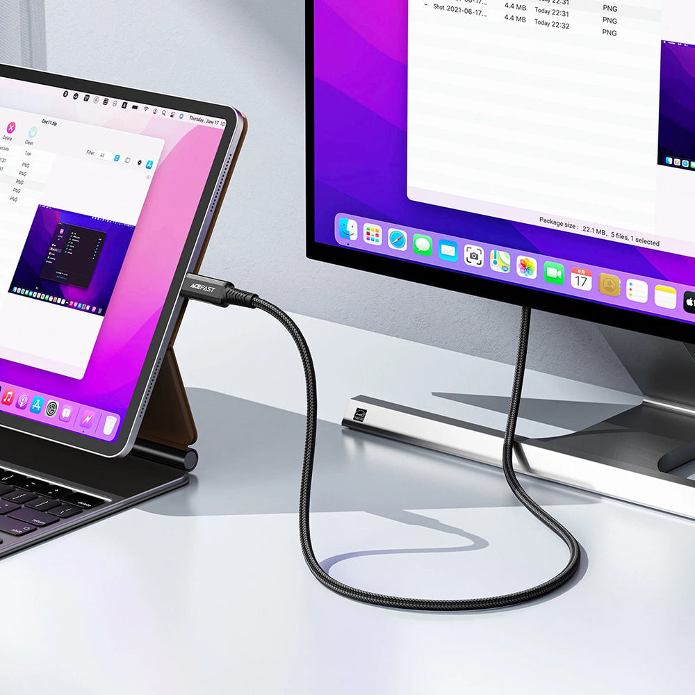 Cable de Audio y Video USB-C - HDMI Acefast C1-10, 1.8m, Negro