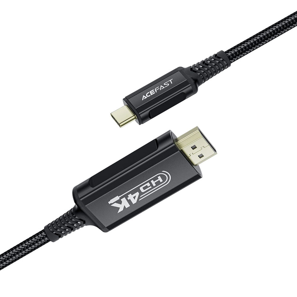 Cable de Audio y Video USB-C - HDMI Acefast C1-10, 1.8m, Negro