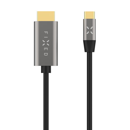 Cable de Audio y Video USB-C - HDMI Fixed, 2m, Gris