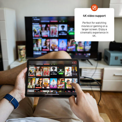 Cable de Audio y Video USB-C - HDMI Fixed, 2m, Gris