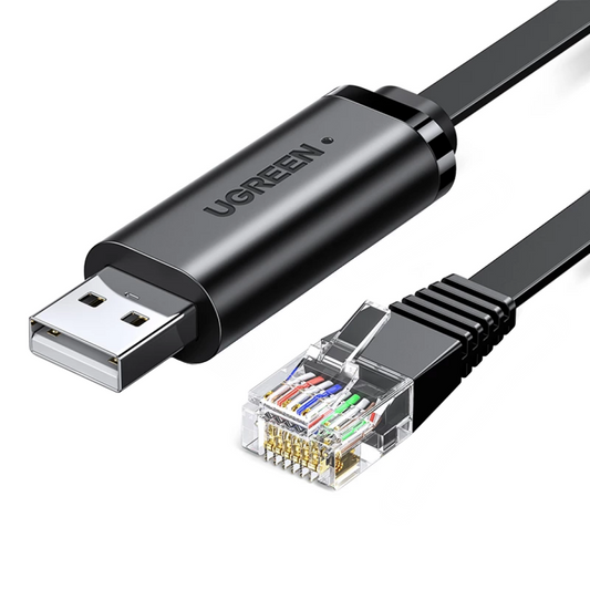 Cable de Consola USB UGREEN CM204, RJ45, 3m, Negro, Reacondicionado