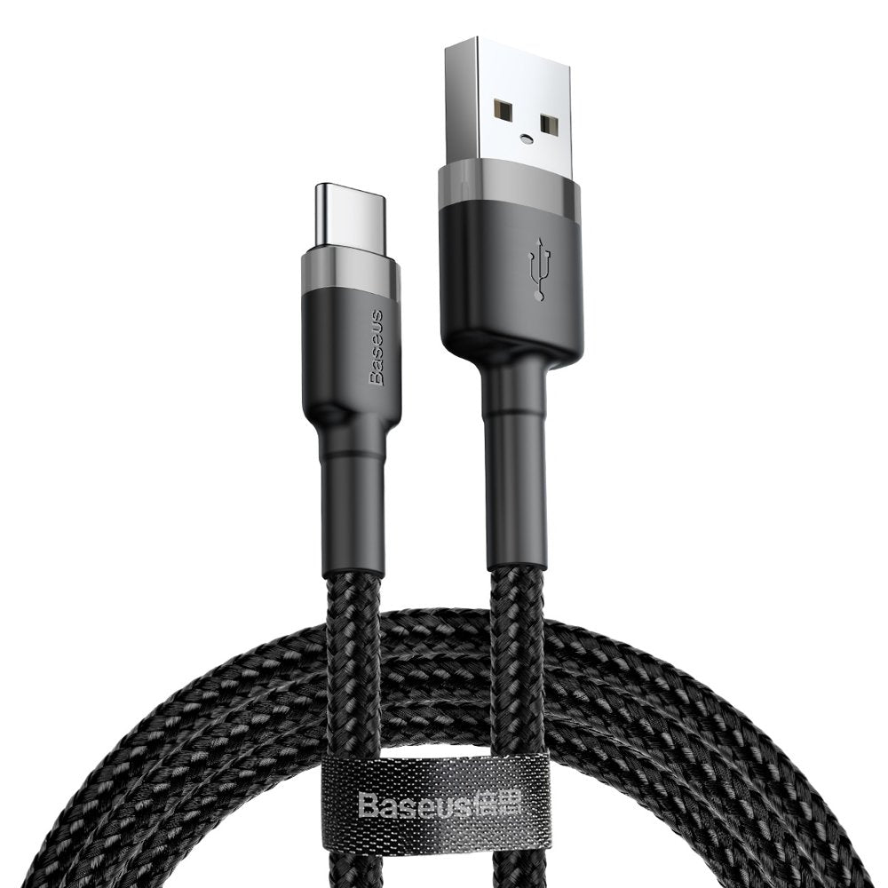 Cable de datos y carga USB-A a USB-C Baseus Cafule, 18W, 3m, Gris CATKLF-UG1 CATKLF-UG1 