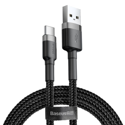 Cable de datos y carga USB-A a USB-C Baseus Cafule, 18W, 3m, Gris CATKLF-UG1 CATKLF-UG1 