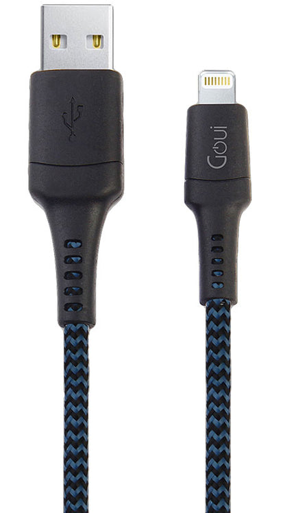 Cable de carga y datos USB-A - Lightning Goui Tough, 18 W, 1,5 m, azul G-LC15-8PINBK