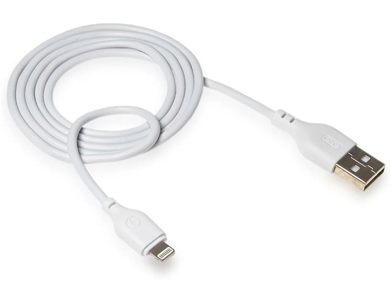 Cable de Datos y Carga USB-A - Lightning XO Design NB103, 18W, 2m, Blanco