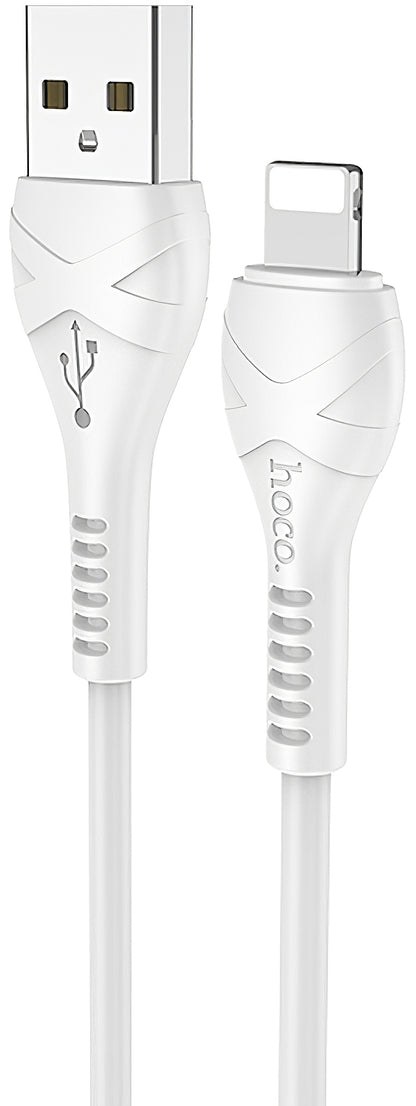 Cable de Datos y Carga USB-A - Lightning HOCO X37, 18W, 1m, Blanco