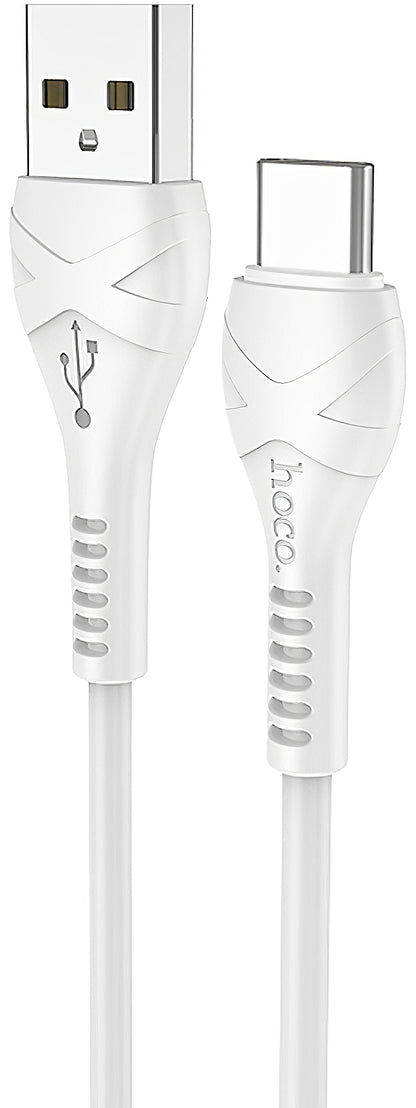 USB-A to USB-C Data and Charging Cable HOCO X37, 18W, 1m, White