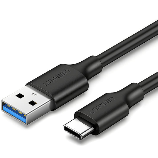Cable de Datos y Carga USB-A - USB-C UGREEN US184, 60W, 2m, Negro