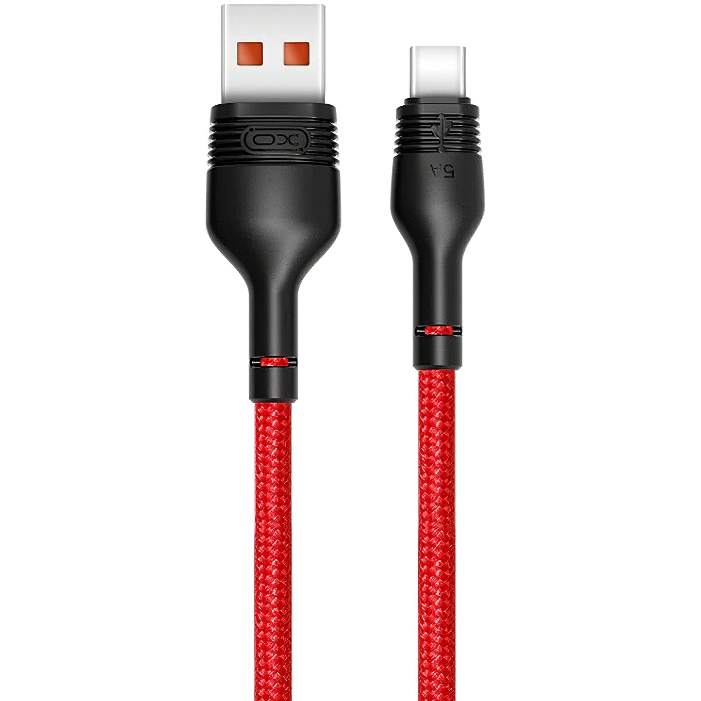 Cable de carga y datos USB-A a USB-C XO Design NB55, 40 W, 1 m, rojo