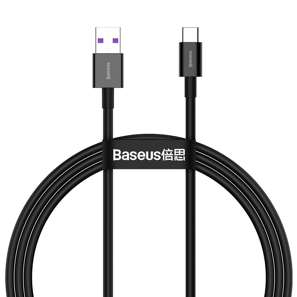 Cable de datos y carga USB-A - USB-C Baseus Superior Series, 66W, 1m, Negro CATYS-01