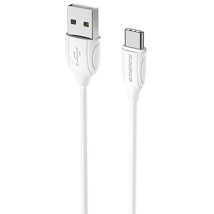 Cable de datos y carga USB-A - USB-C Borofone Benefit BX19, 18W, 1m, Blanco