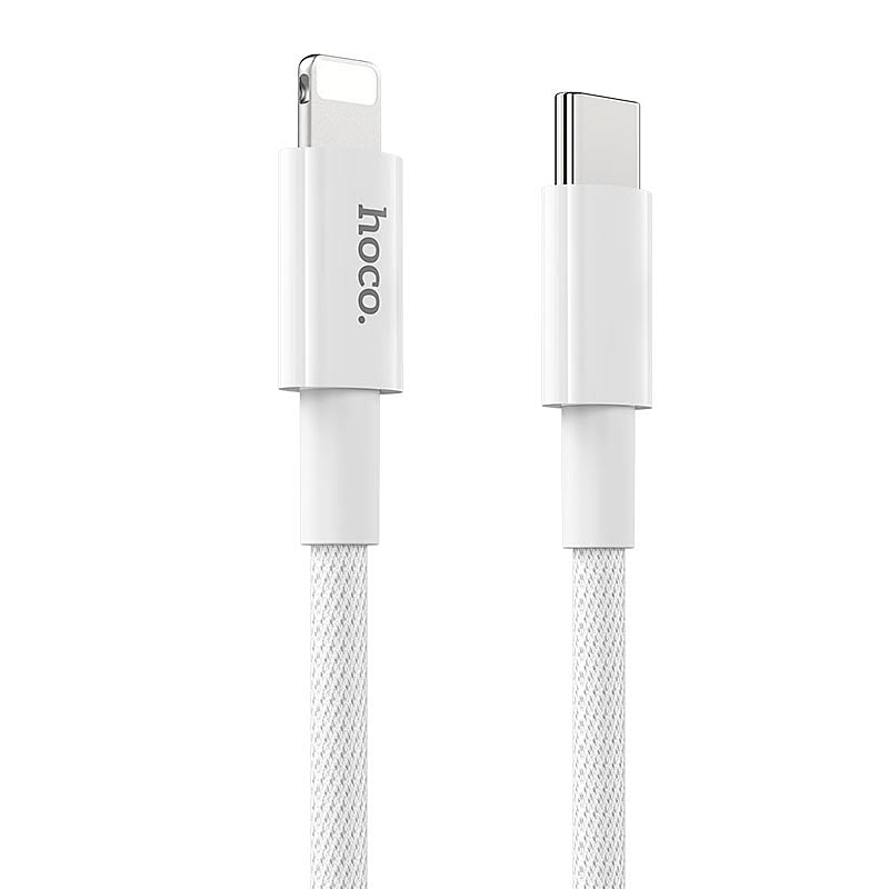Cable de Datos y Carga USB-C - Lightning HOCO X56, 20W, 1m, Blanco