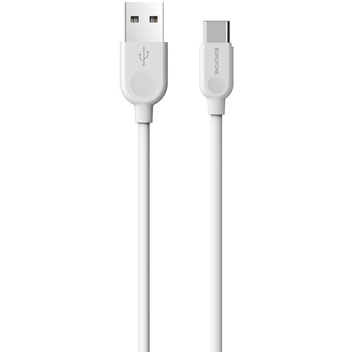 Cable de datos y carga USB-A - USB-C Borofone BX14 LinkJet, 18W, 1m, Blanco