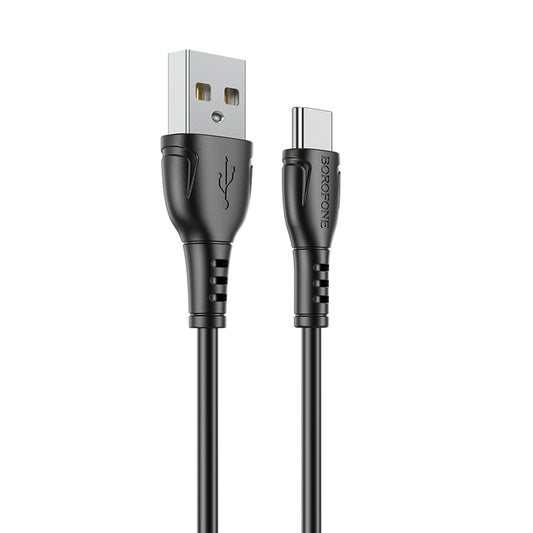 Cable de datos y carga USB-A - USB-C Borofone BX51 Triumph MP BX51, 18W, 1m, Negro