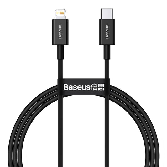 Cable de datos y carga USB-C - Lightning Baseus Superior Series, 20W, 1m, Negro CATLYS-A01