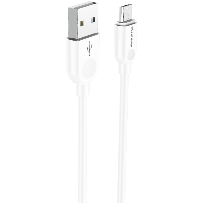 Cable de carga y datos USB-A a microUSB BLUE Power BM2BX14 LinkJet, 18 W, 2 m, blanco