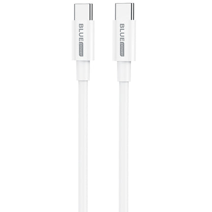 Cable de carga y datos USB-C - USB-C BLUE BLUE Power BBX44, 100W, 1m, Blanco