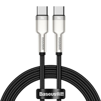 Cable de Datos y Carga USB-C - USB-C Baseus Cafule, 100W, 2m, Negro CATJK-D01