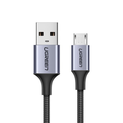 Cable de Datos y Carga USB-A - microUSB UGREEN US290, 18W, 1.5m, Negro